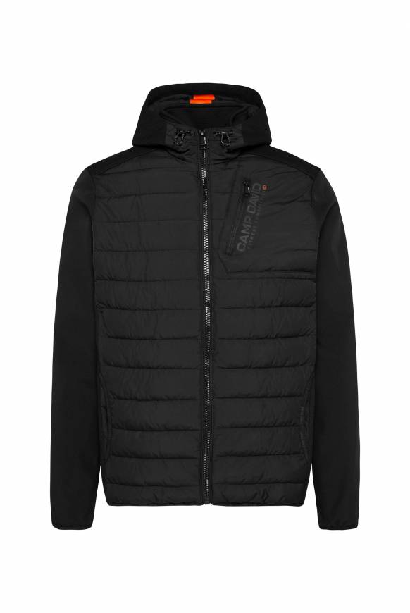 Soccx Softshelljacke im Materialmix mit Kapuze black Flash Sale