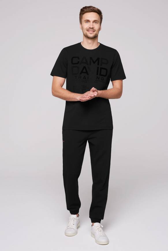 Soccx Sport-T-Shirt mit Artworks black Online Shopping