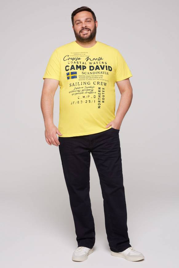 Soccx T-Shirt mit Print Artwork light lime Lagerräumung