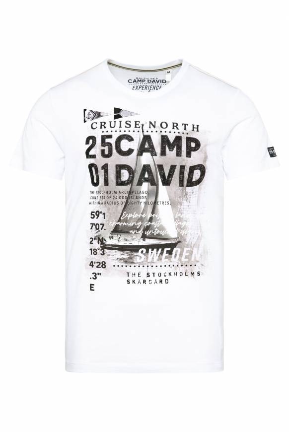 Soccx T-Shirt mit Photoprint opticwhite Heißer Verkauf