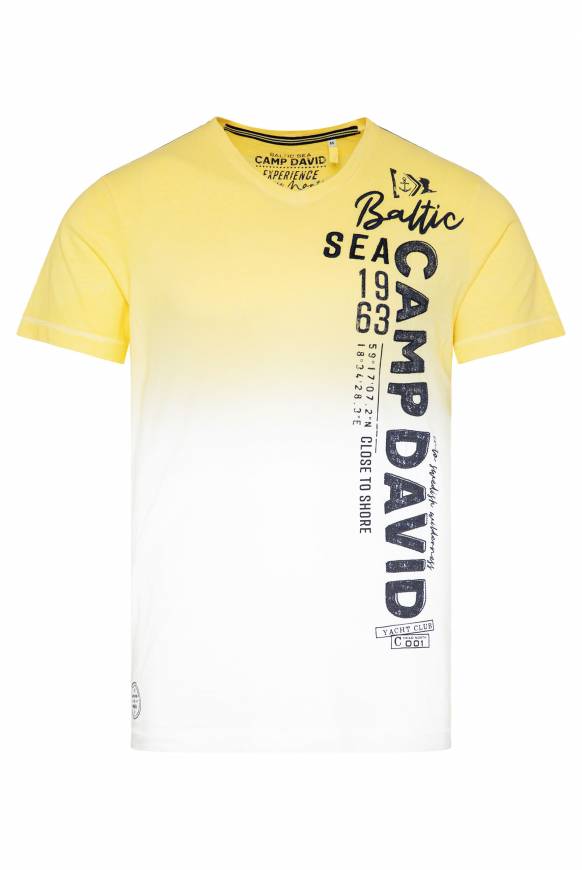 Soccx T-Shirt Dip Dye mit senkrechtem Logo Artwork light lime Blitzangebot