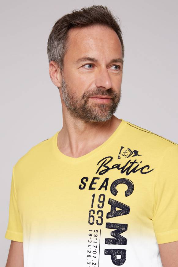 Soccx T-Shirt Dip Dye mit senkrechtem Logo Artwork light lime Blitzangebot
