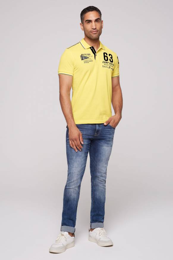 Soccx Kurzarmpolo Pikee mit Logo Artworks light lime Sonderangebote