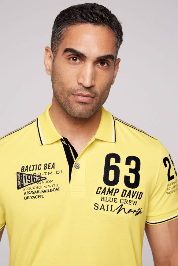 Soccx Kurzarmpolo Pikee mit Logo Artworks light lime Sonderangebote