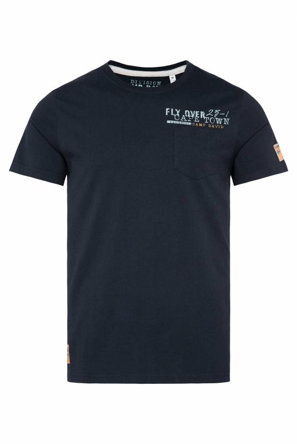 Soccx T-Shirt mit Brusttasche und Rücken-Artwork blue navy Bis zu 65% Rabatt