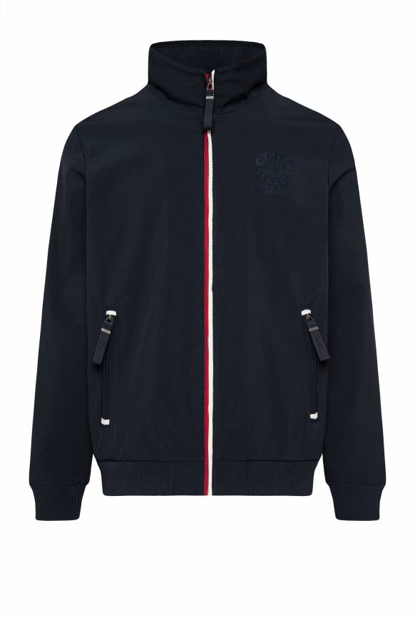 Soccx Softshelljacke im Blouson-Stil mit Artworks blue navy Meist gekauft