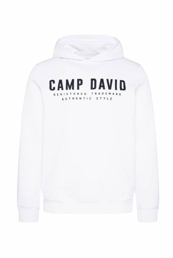 Soccx Basic Hoodie mit Logo Print opticwhite Großer Ausverkauf