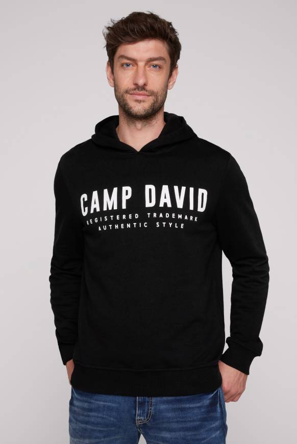 Soccx Basic Hoodie mit Logo Print black Begrenztes Angebot