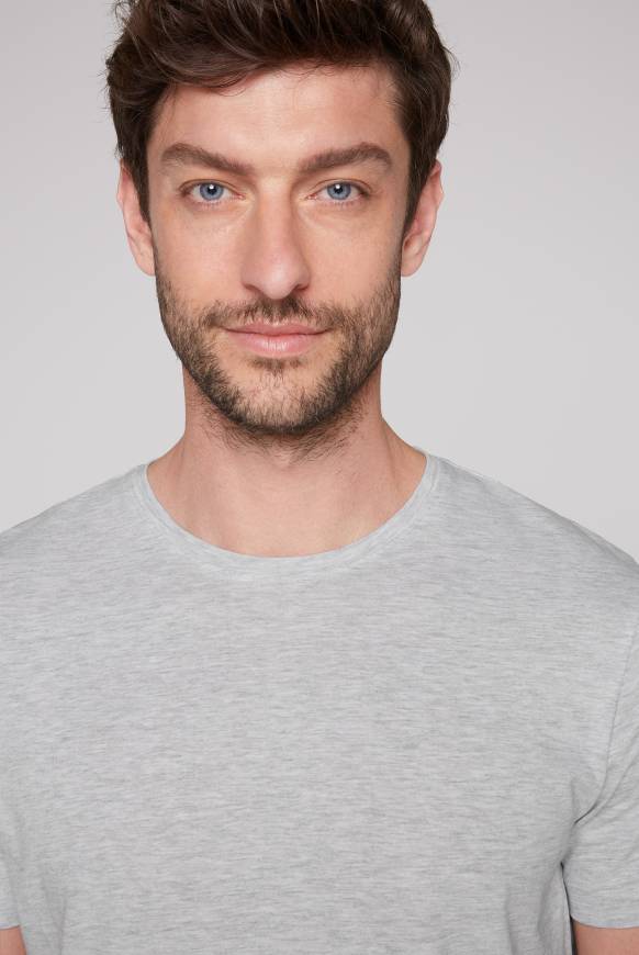 Soccx Basic T-Shirt Rundhals 2er-Pack grey melange Exklusivangebot