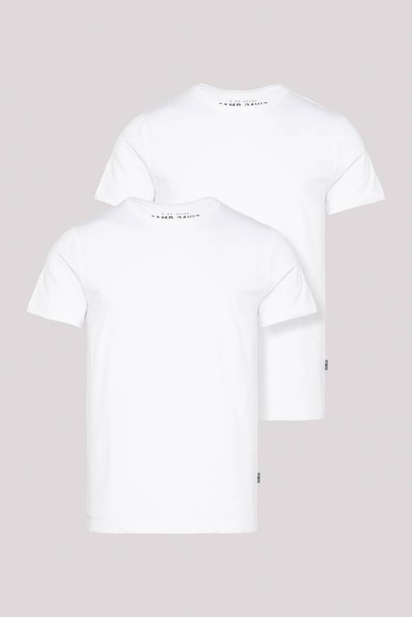 Soccx Basic T-Shirt Rundhals 2er-Pack opticwhite Preisnachlass