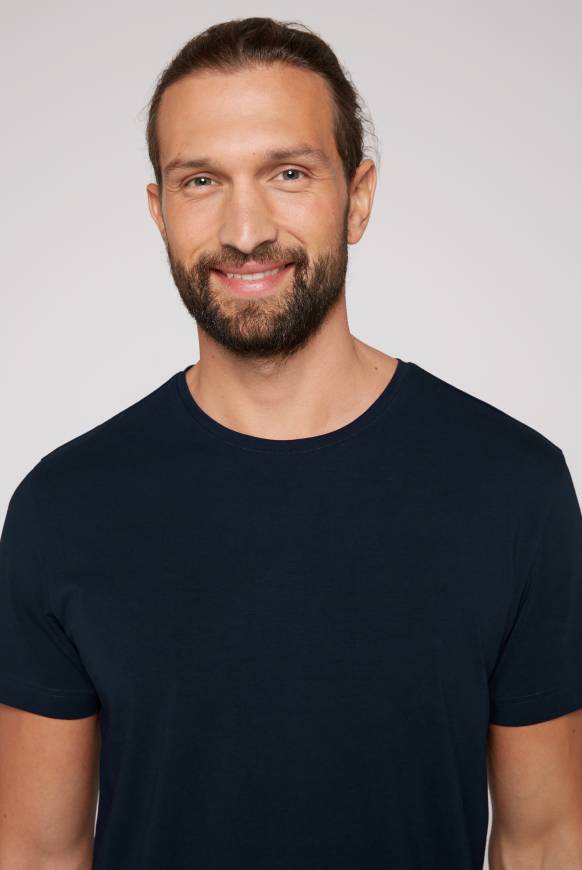 Soccx Basic T-Shirt mit Rundhalsausschnitt, Doppelpack blue navy / blue navy Heißer Verkauf