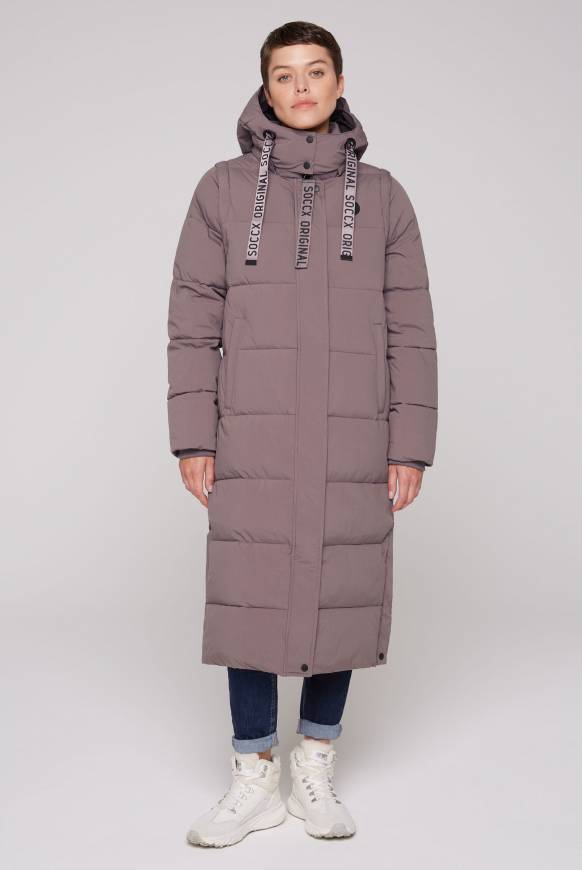 Soccx 2-in-1 Puffer Coat und Weste brown Neuheiten