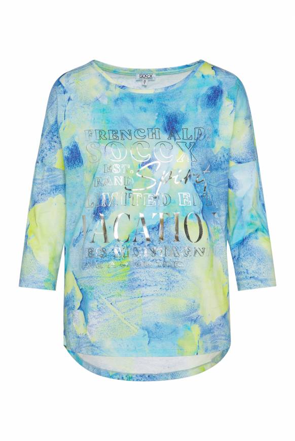 Soccx Shirt mit All Over Print und 3/4-Ärmeln ivory Kostenlose Rückgabe
