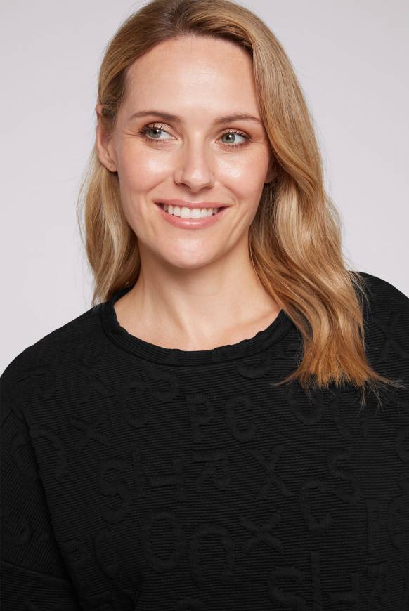 Soccx Sweatshirt mit Intarsia-Artwork black JETZT KAUFEN