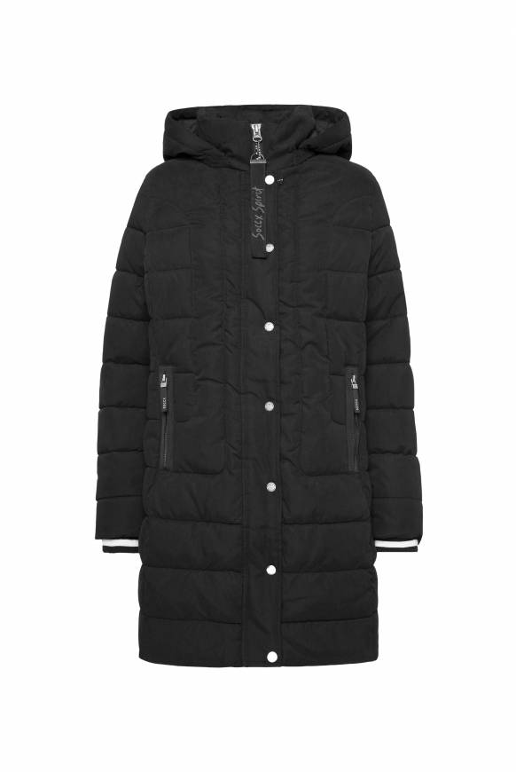 Soccx Peached Parka mit abtrennbarer Kapuze black Kostenloser Versand international