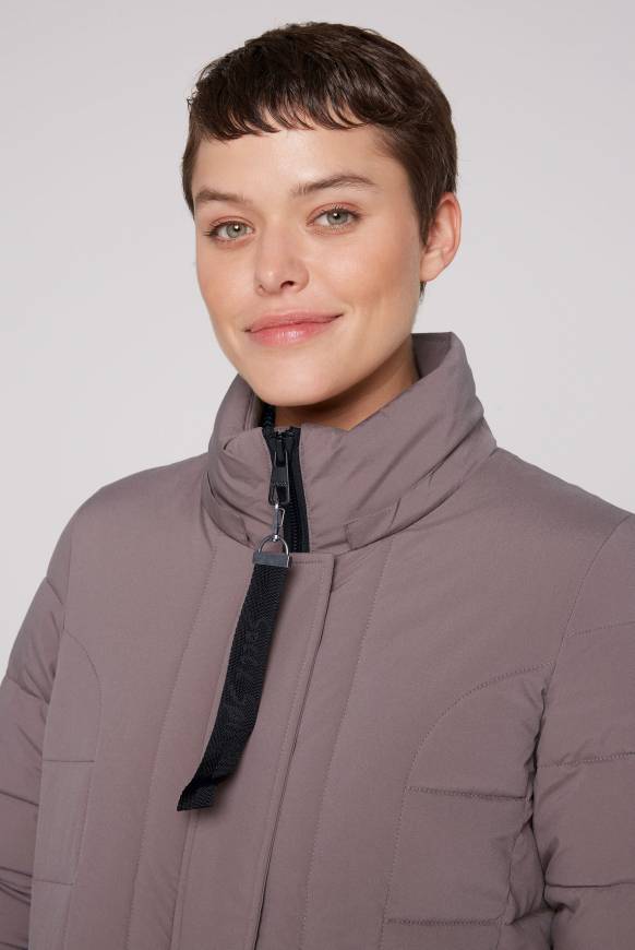 Soccx Puffer-Jacke mit abtrennbarer Kapuze brown Speichern exportieren