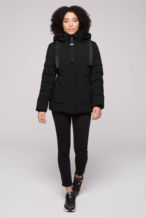 Soccx Puffer-Jacke mit abtrennbarer Kapuze black Black Friday Preise