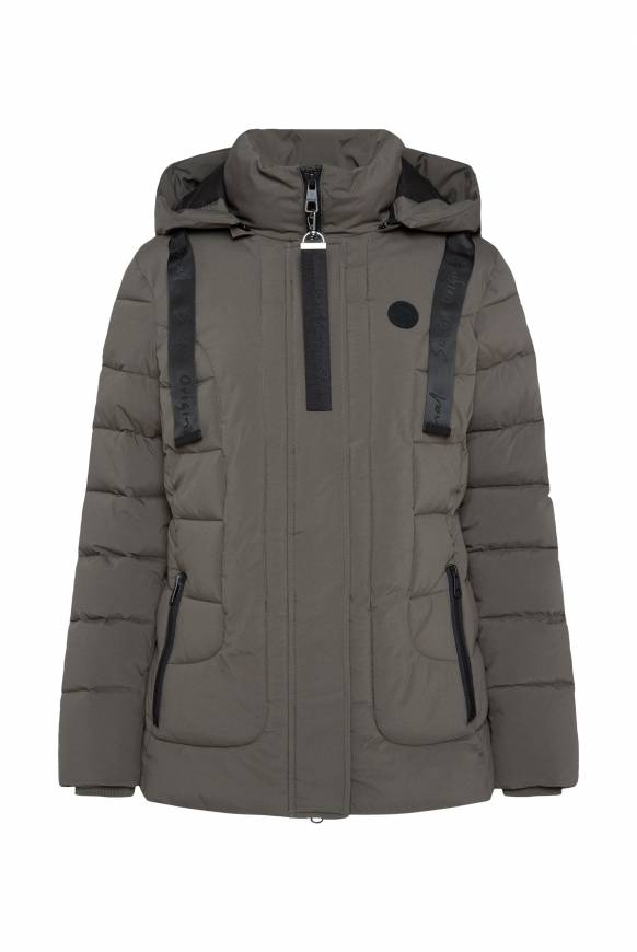 Soccx Puffer-Jacke mit abtrennbarer Kapuze olive zollfrei