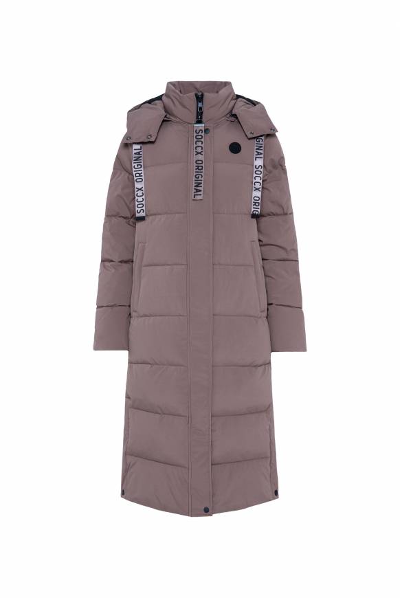 Soccx 2-in-1 Puffer Coat und Weste brown 2025