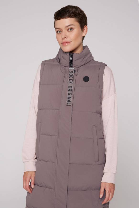 Soccx 2-in-1 Puffer Coat und Weste brown 2025