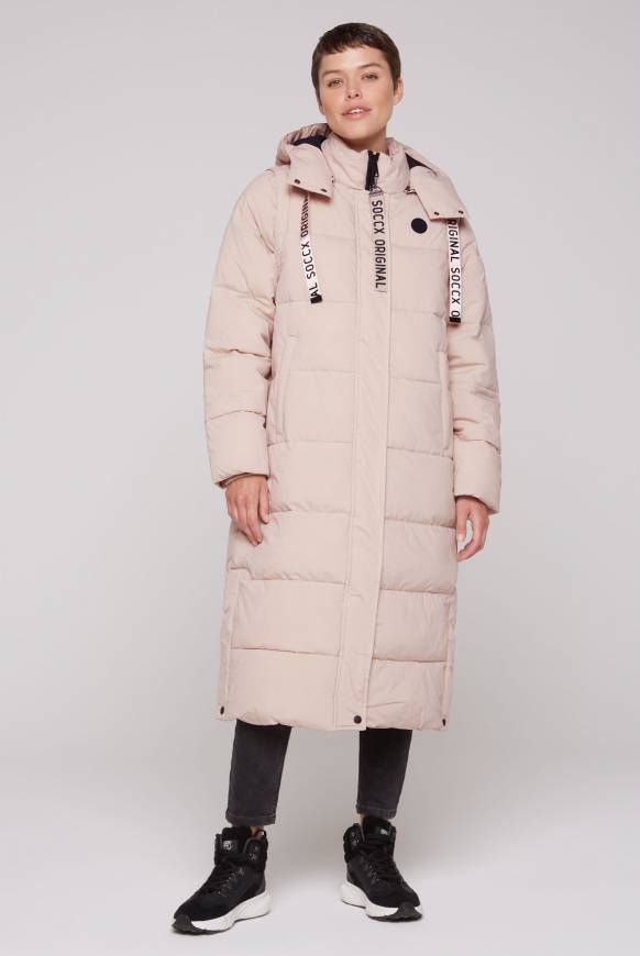 Soccx 2-in-1 Puffer Coat und Weste light beige Online