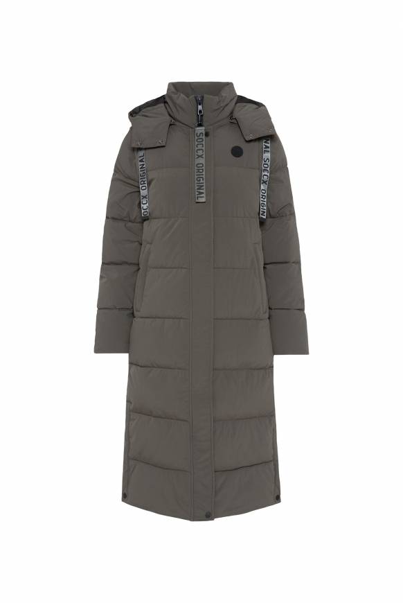 Soccx 2-in-1 Puffer Coat und Weste olive Auslauf