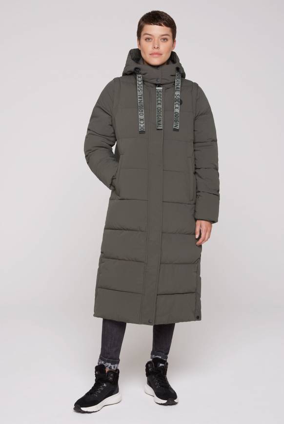 Soccx 2-in-1 Puffer Coat und Weste olive Auslauf