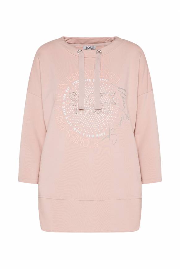 Soccx Shirt mit Stehkragen und Artwork rose blush Sonderangebote