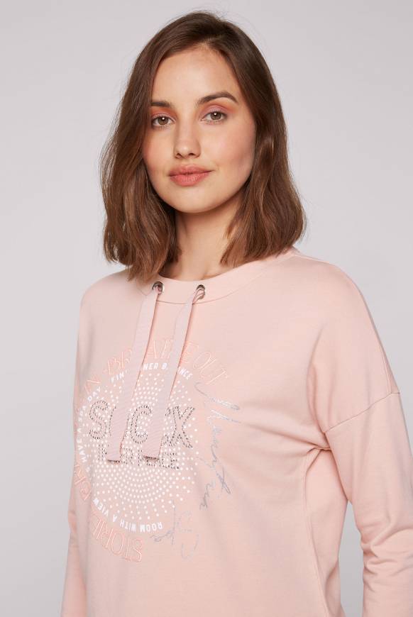 Soccx Shirt mit Stehkragen und Artwork rose blush Sonderangebote