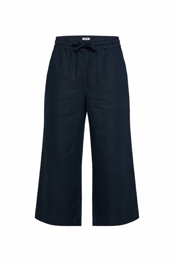 Soccx Culotte aus Leinen mit Elastikbund blue navy Zeitlich begrenztes Angebot