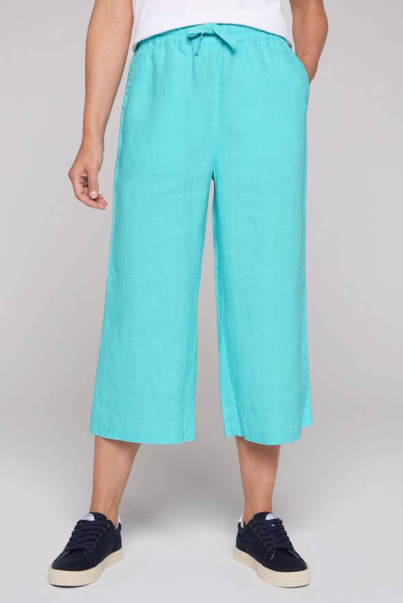 Soccx Culotte aus Leinen mit Elastikbund lagoon blue Exklusive Angebote
