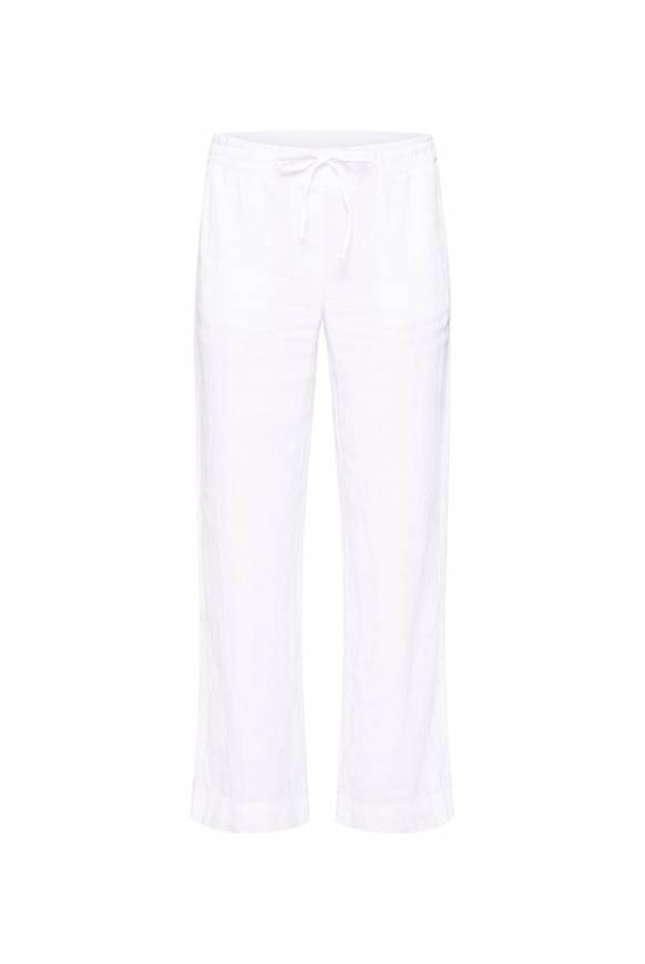 Soccx Leinenhose mit weitem Bein opticwhite Räumungsverkauf