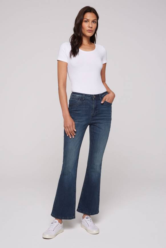 Soccx Flared Jeans PA:LA Regular Fit deep sea Bis zu 65% Rabatt