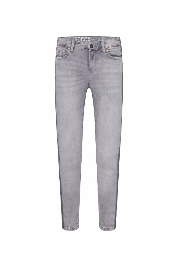 Soccx Jeans MI:RA mit Seitenstreifen grey Nur für heute