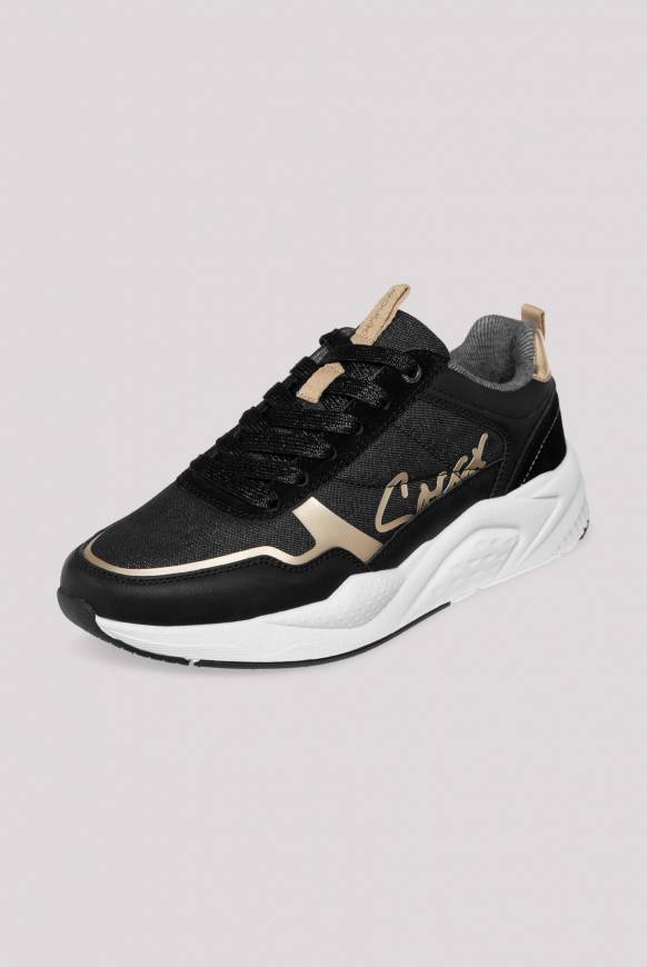 Soccx Leichter Sneaker mit Glitter-Design black Fabrikladen