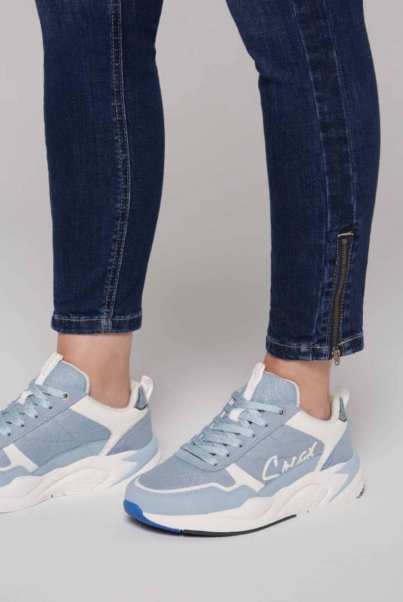 Soccx Leichter Sneaker mit Glitter-Design cool blue Begrenzt auf 3 Tage