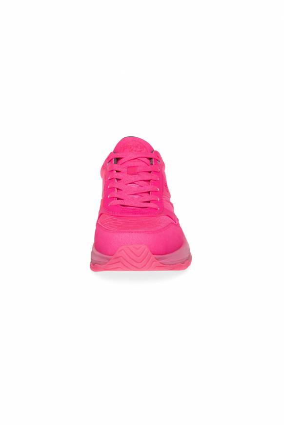 Soccx Fashion Sneaker im tonigen Materialmix neon pink Speichern exportieren