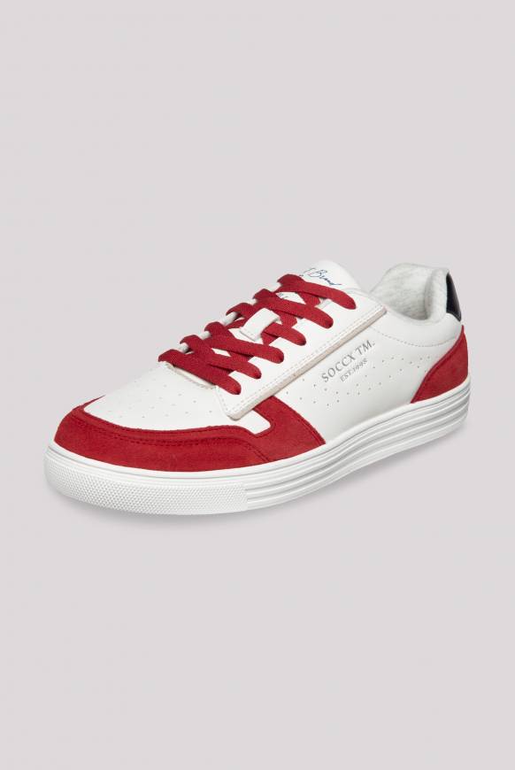 Soccx Retro Sneaker clear red/white 2025