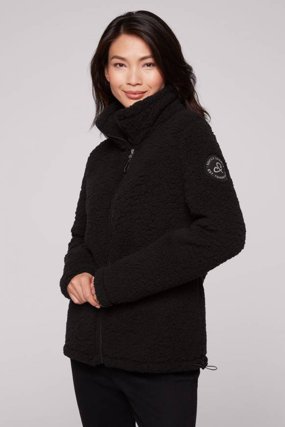 Soccx Sport-Jacke im Sherpa-Look black Hotsell