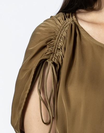 SECOND FEMALE Kleid mit offenem Rücken und Cut-Out Fabrikladen