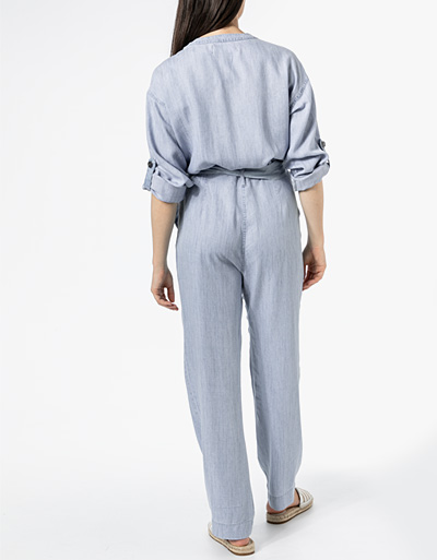 Replay Jumpsuit mit Lyocell und Leinen Online
