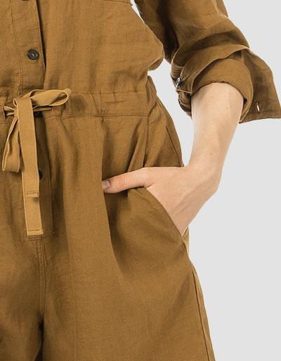Marc O'Polo Leinen-Overall mit Taillenband Hotsell