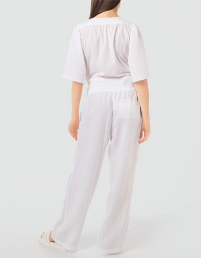 Marc O'Polo Leinenhose mit Elastikbund Begrenztes Angebot