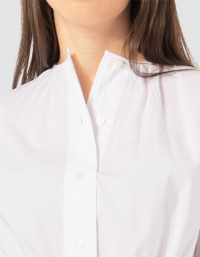 Marc O'Polo Bluse mit Tunnelzug am Saum Preisnachlass