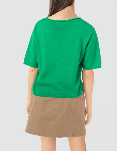 Marc O'Polo Kurzarmpullover mit rollierten Halsausschnitt Weihnachtsangebot