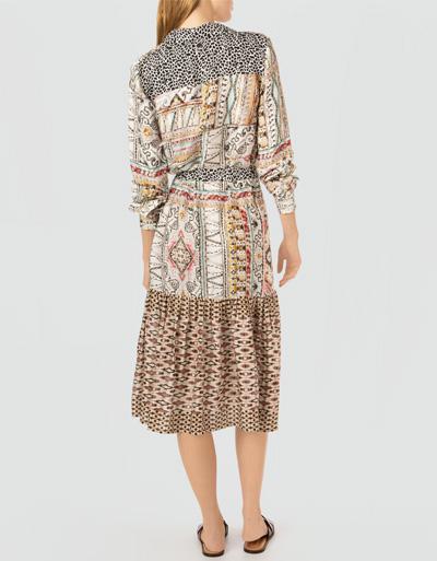 Replay Hemdblusenkleid mit aufregendem Print Fabrikverkauf