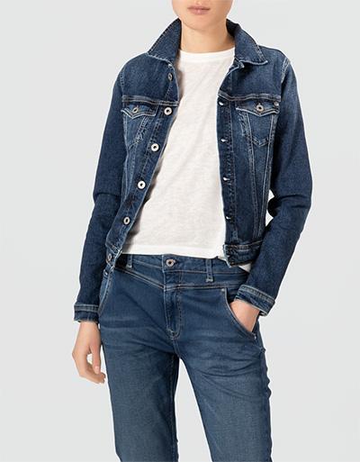 Pepe Jeans Jeansjacke in dunkler Waschung Letzter Tag