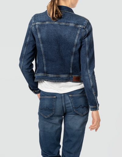 Pepe Jeans Jeansjacke in dunkler Waschung Letzter Tag