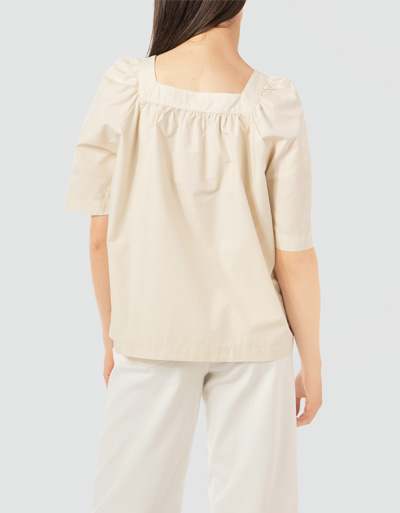 Marc O'Polo Bohemian-Bluse mit eckigem Ausschnitt Nur noch ein Tag übrig