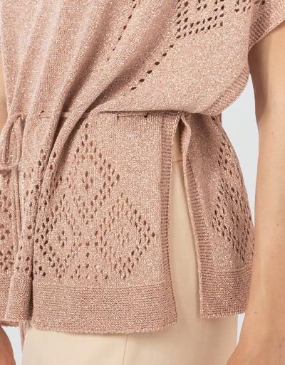TWIN-SET Pullover mit Lochstickerei Blitzverkäufe